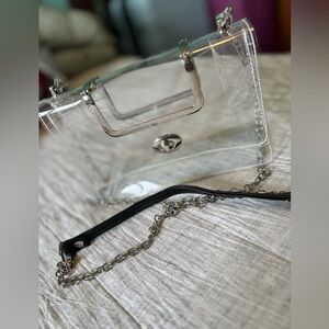 Clear Chain Handle Bag